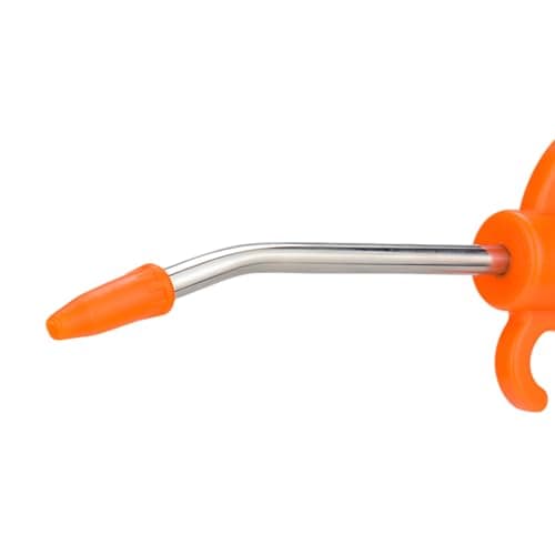 Angled Orange Air Blow Gun with Pistol Grip