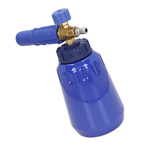 1L 4000psi Tool Daily Foam Cannon with 1/4in NPT Quick Connect Pressure Washer Foam Generator (Blue) - Heavy Duty Cleaning, Professional Grade, Homeowners and Contractors