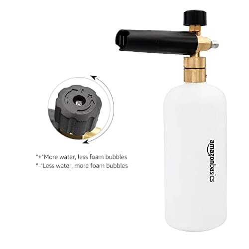 Amazon Basics Foam Cannon with Quick Connector for Pressure Washer - Professional Grade for Heavy Cleaning Tasks
| Amazon Basics Foam Cannon 1/4-Inch Quick Connector Pressure Washer Add-On - Economical Choice for Cost-Sensitive Homeowners
| Amazon B