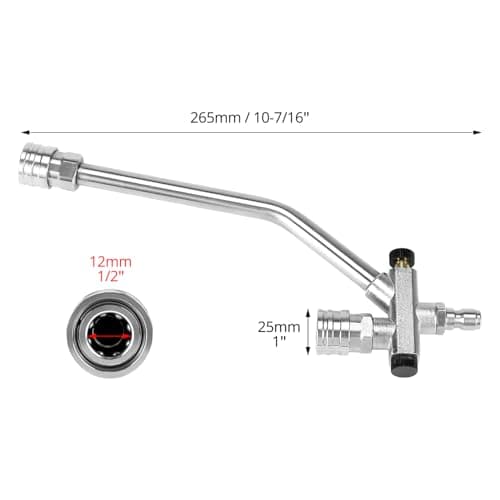 QWORK Foam Cannon Accessory for Pressure Washer - 5 Nozzles, Quick Connect, Dual Function