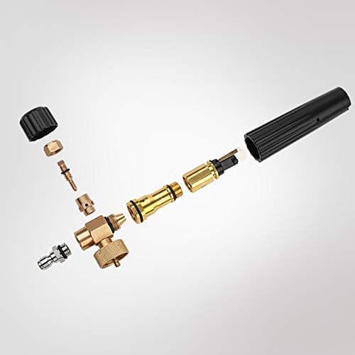 Foam Cannon Accessory for Pressure Washer with 5 Angle Nozzles and Quick Connector