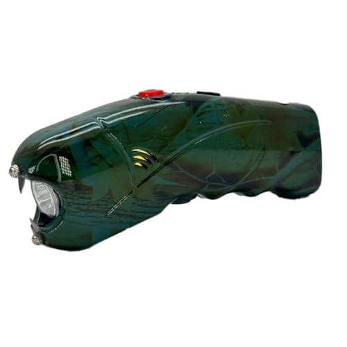 FURY Cyclone Stun Gun with Flashlight & Alarm – Rechargeable, Comfort Grip, Synthetic Leather Case