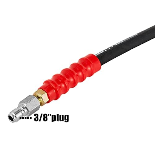 Pressure Washer Hose, 3/8 x 50' - Quick Connect, 4000 PSI, High Tensile Braided