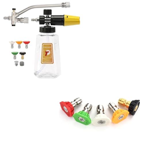 Pressure Washer Foam Cannon with Dual-Connector Accessory for Daily Use