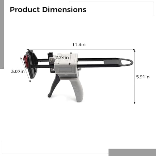 Professional Tube Squeezer Gun with Metal Grip, Trigger Handle for Caulking & Toothpaste Adhesive