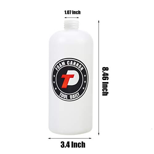 Replacement Foam Spray Bottle with Straw for Car Wash - 1 Liter
| Foam Cannon Bottle with Straw - Car Wash, 1 Liter Replacement
| 1 Liter Replacement Foam Spray Bottle with Straw for Car Wash