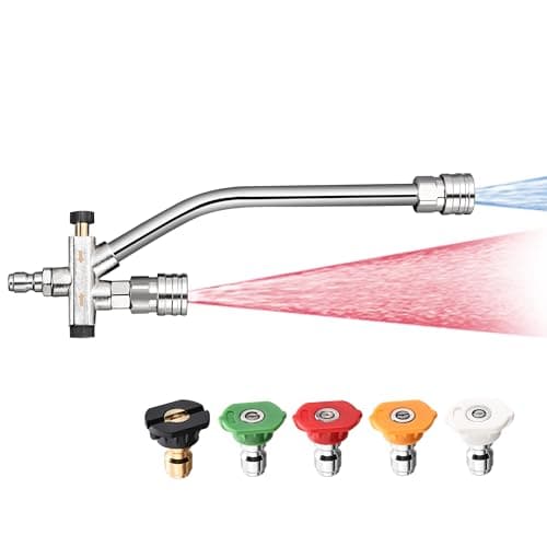 Selkie Foam Cannon Accessory for Pressure Washer, 3600 PSI, 5 Nozzles, Dual Connector