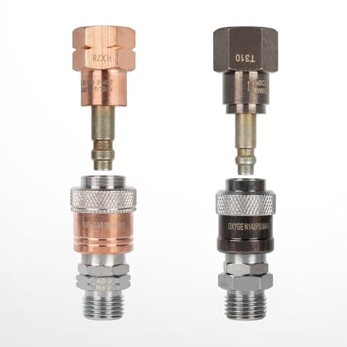 Oxy Acetylene Quick Connect Fittings | Cutting Torch Coupler Set