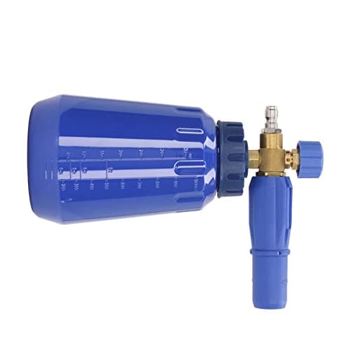 1L 4000psi Tool Daily Foam Cannon with 1/4in NPT Quick Connect Pressure Washer Foam Generator (Blue) - Heavy Duty Cleaning, Professional Grade, Homeowners and Contractors