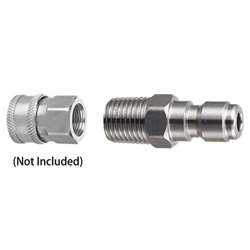 Pressure Washer Coupler 1/4 Inch Male NPT Fitting, 5000 PSI, 2-Pack