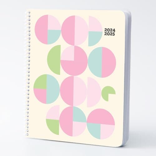 College Planner 2024-2025 for Students (Cream, Pink & Sea Foam)