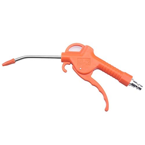 Angled Orange Air Blow Gun with Pistol Grip