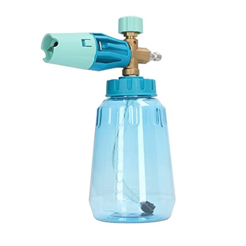 1L 4000psi Tool Daily Foam Cannon with 1/4in NPT Quick Connect Pressure Washer Foam Generator (Blue) - Heavy Duty Cleaning, Professional Grade, Homeowners and Contractors