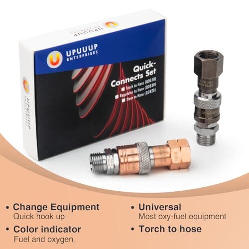 Oxy Acetylene Quick Connect Fittings | Cutting Torch Coupler Set