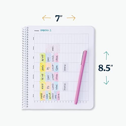 College Planner 2024-2025 for Students (Cream, Pink & Sea Foam)