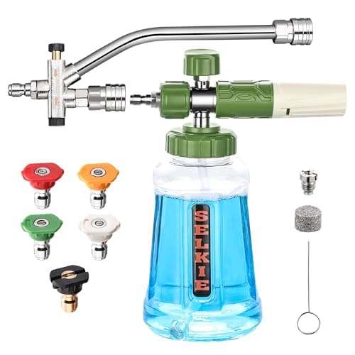 Selkie Foam Cannon with Double Tip Attachment, 3600 PSI Pressure Washer