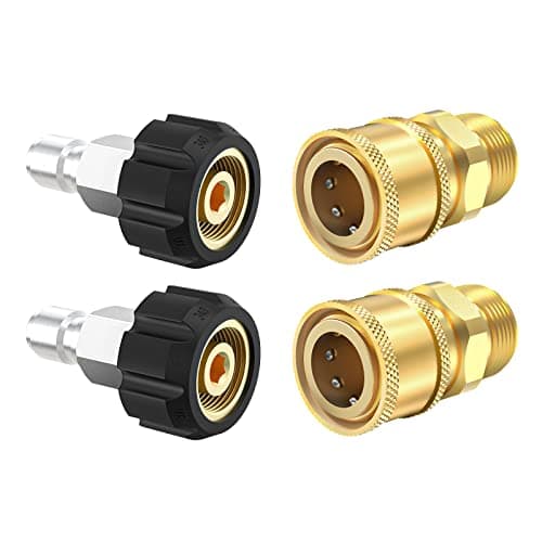 Twinkle Star Quick Connect Fittings Kit M22 14mm to 3/8 Inch, 4 Pieces