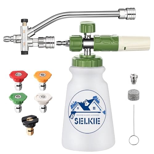 Selkie Foam Cannon with Double Tip Attachment, 3600 PSI Pressure Washer