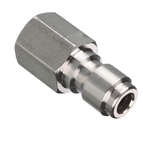 Pressure Washer Adapter Set, 3/8 Inch Quick Connect Kit, Female Fitting, Stainless Steel, 5000 PSI