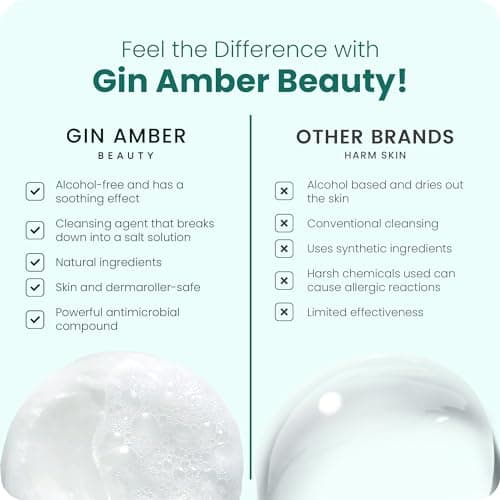 Gin Amber Beauty Natural Foaming Face Wash for All Skin Types - Gentle Cleanser for Daily Use - (6 Fl oz - 180 ml)
Gin Amber Beauty Natural Foaming Face Wash – Face Cleanser with Skin Care Benefits for Men & Women - (6 Fl oz - 180 ml)
Gin Amber Beaut