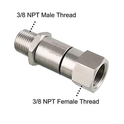 Pressure Washer Adapter Set for Daily Use, 3/8 Inch NPT-M Male Thread, 4000 PSI