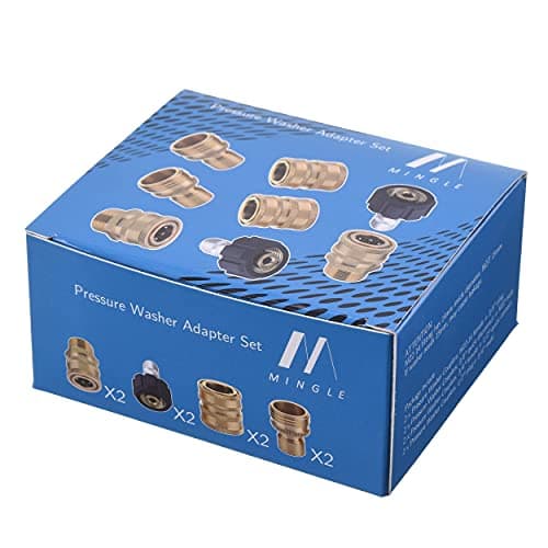 M MINGLE Ultimate Pressure Washer Adapter Set, 8-Pack