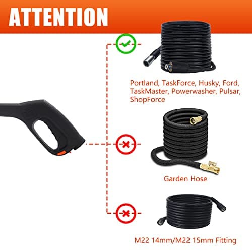 Pressure Washer Gun with Accessories for Home Use