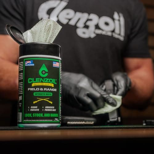 Clenzoil Field & Range CLP Pre-Saturated Gun Cleaning Wipes - 75 Pack