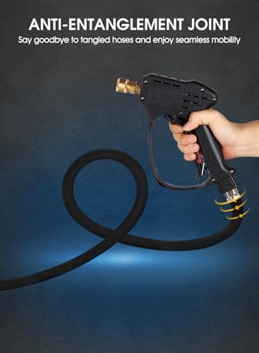 5000 PSI Max M22 Swivel High Pressure Washer Gun with 5 Nozzles for Driveway & Yard Cleaning