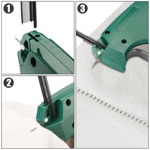 Quick Clothing Fixer Needle Gun, 1 Needle 1500 Black & White Fasteners