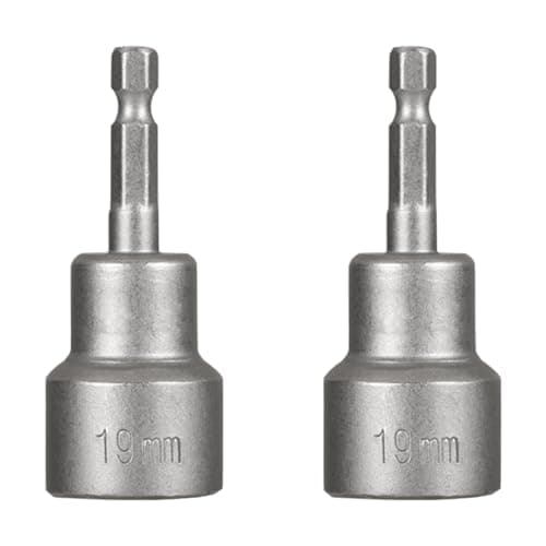 2PCS RV Camper Scissor Jack Socket Bit Set, Magnetic Quick Connect 1/4" Hex Shank Driver Bit