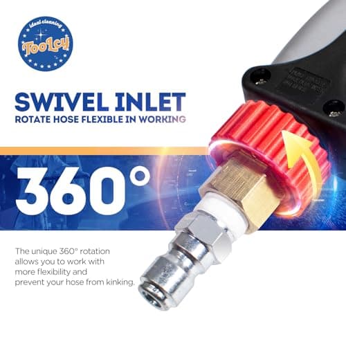 TOOLCY Commercial 5000 PSI Pressure Washer Short Gun USA-NPT Thread