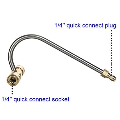 Pressure Washer Gutter Cleaner Attachment with 4 Nozzle Tips