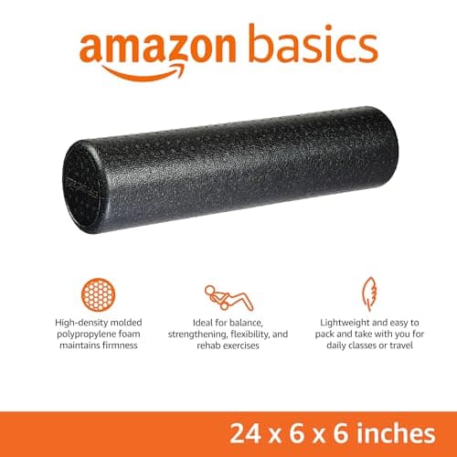 Amazon Basics High-Density Foam Roller for Fitness and Recovery