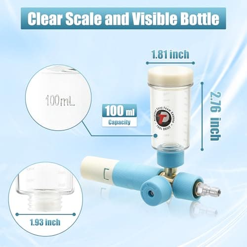 Original Soap Cannon with Dual Connector for Pressure Washer
| 5 Power Washer Nozzle Tips for Foam Cannon
| 1/4 Inch Quick Connect Foam Cannon for Pressure Washers