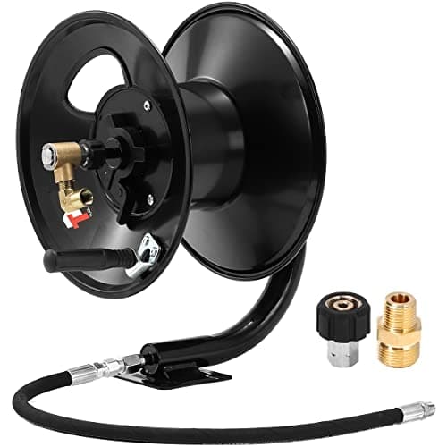 Tool Daily Pressure Washer Hose Reel & Adapter Set
