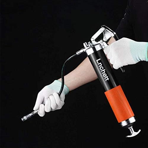 Professional 9000 PSI 14 oz Grease Gun with Quick Release Coupler and Accessory Kit