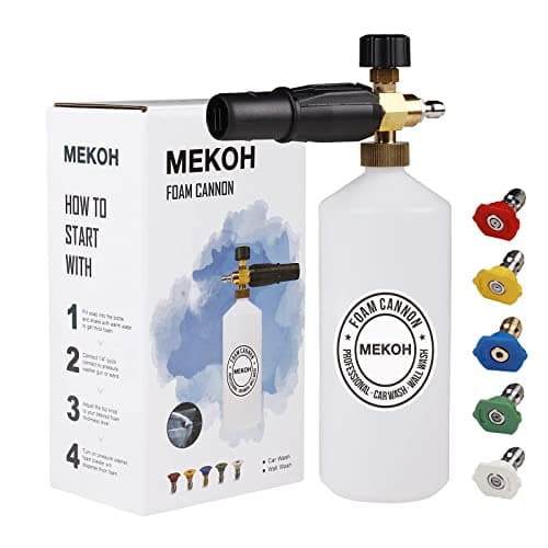 1 Liter Adjustable Foam Cannon Snow Foam Lance with 1/4" Quick Connector for Car Wash Detailing Cleaning
1 Liter Adjustable Foam Cannon Snow Foam Lance with 1/4" Quick Connector for High Pressure Washers
1 Liter Adjustable Foam Cannon Snow Foam Lance