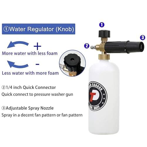 Daily Short Pressure Washer Gun with Foam Cannon for Automotive Cleaning
| Pressure Washer Gun with Dual Connector Accessory for Commercial Use
| 1/4 Inch Quick Connect Pressure Washer Gun with Multiple Spray Tips for Home Use
