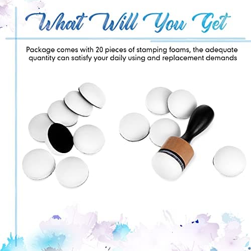 Refined Title: 20 Pieces Mini Ink Blending Foams for Card Making, Embossing and Painting