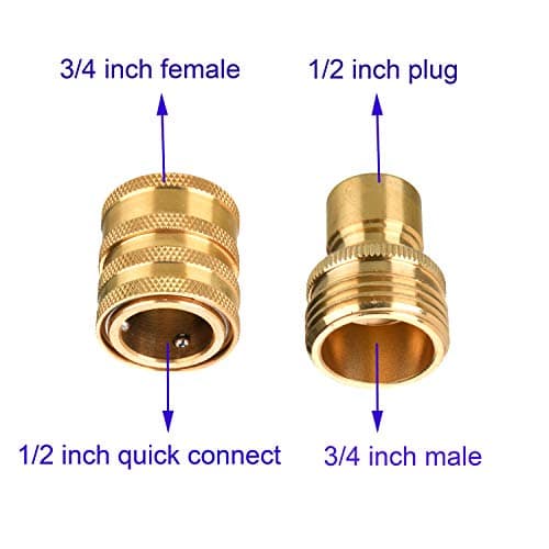 Tool Daily M22 14mm to 3/8" Quick Connect Pressure Washer Adapter Set, 8 Pack