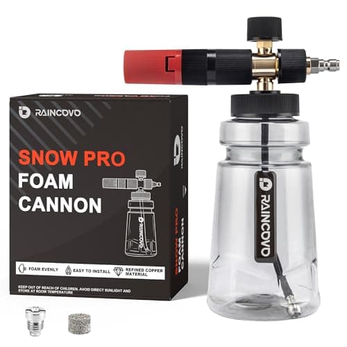 Thick Snow Foam Lance for Pressure Wash, Adjustable Soap Cannon 1/4 Inch Quick Connect