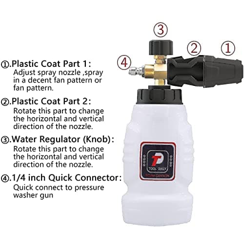 Foam Cannon with 1/4 Inch Quick Connector