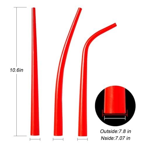 Extra Long 3-Pack Caulking Gun Extension Tips & Nozzles