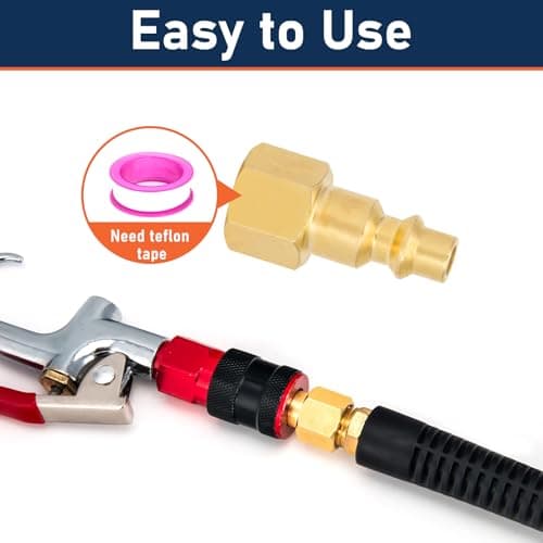 Kodilin 20pcs Solid Brass Air Compressor Female FNPT Plug Kits