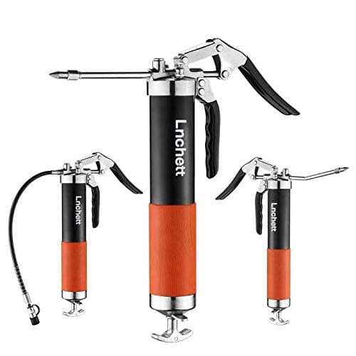 Professional 9000 PSI 14 oz Grease Gun with Quick Release Coupler and Accessory Kit