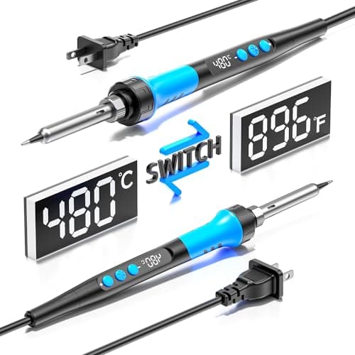 90W 110V LCD Digital 12-in-1 Soldering Iron Kit 180-480°C Adjustable Temperature