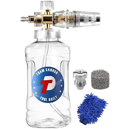 Adjustable Foam Blaster from Tool Daily - Versatile Snow Foam Lance with M22 and 1/4 Inch Quick Connect for Vehicle Cleaning
| Tool Daily Snow Foam Lance - 1.5 Liter Capacity, 1.1mm Nozzle for Precise Cleaning, Versatile Application
| Tool Daily Sno
