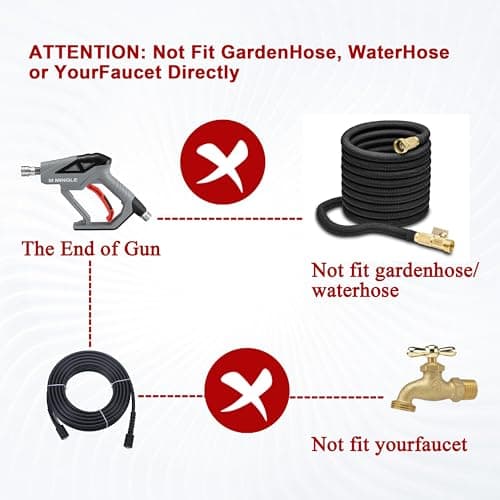 M MINGLE High Pressure Washer Gun 4000 PSI Snow Foam Lance Kit