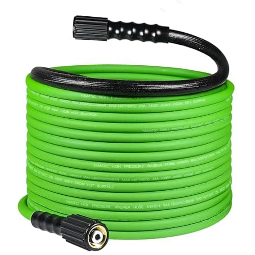 YAMATIC Upgraded 50FT 3400 PSI Kink Resistant Power Washer Hose
